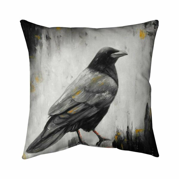 Fondo 26 x 26 in. Crow Bird-Double Sided Print Indoor Pillow FO2801036